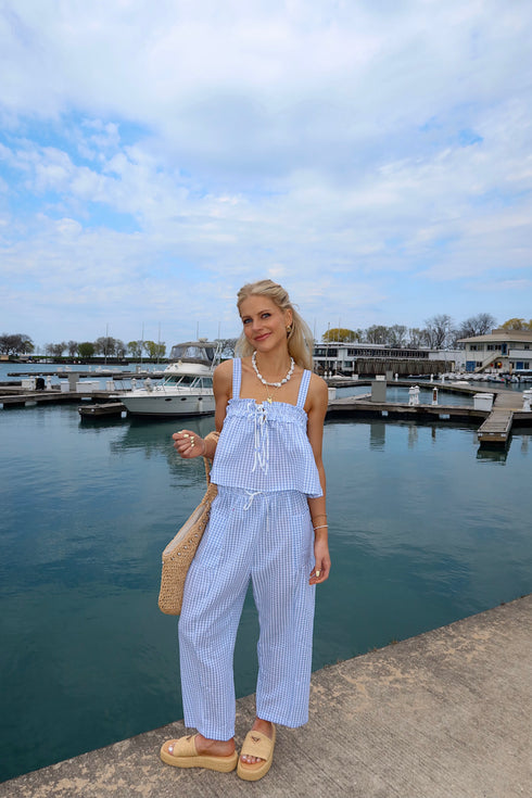 Picnic Princess Top // Blue *RESTOCKED*
